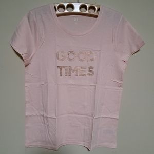 Gap "Good Times" Soft Pink Tees Size XL